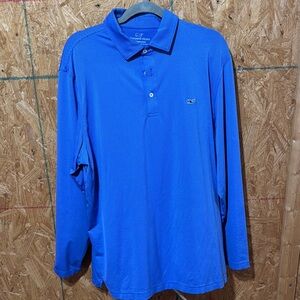 Vineyard Vines Blue Polo Shirt Classic Design
